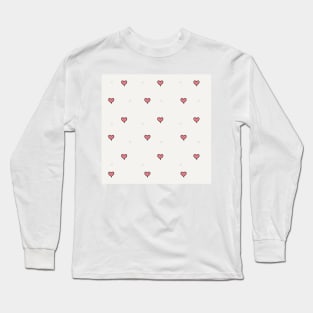 Valentines Day For Teachers funny gift - Teaching Fills My Heart Pattern Long Sleeve T-Shirt